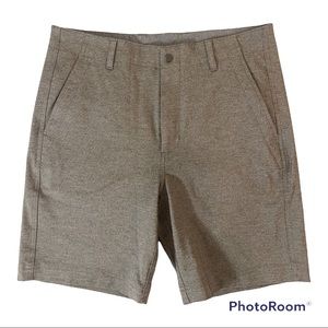 Caribbean Men's Heather Flat Front Shorts 34